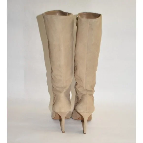 New! Vince Camuto Tressara Pointed Toe Knee High Boot Tan Women’s Size 9 DD326